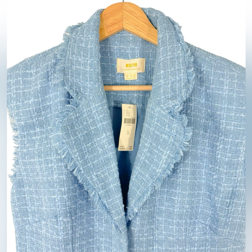 Maeve Sleeveless Tweed Blazer Mini Dress 10 - Picture 7 of 11